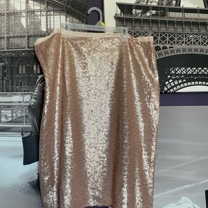 Rose Gold Sequinned Skirt